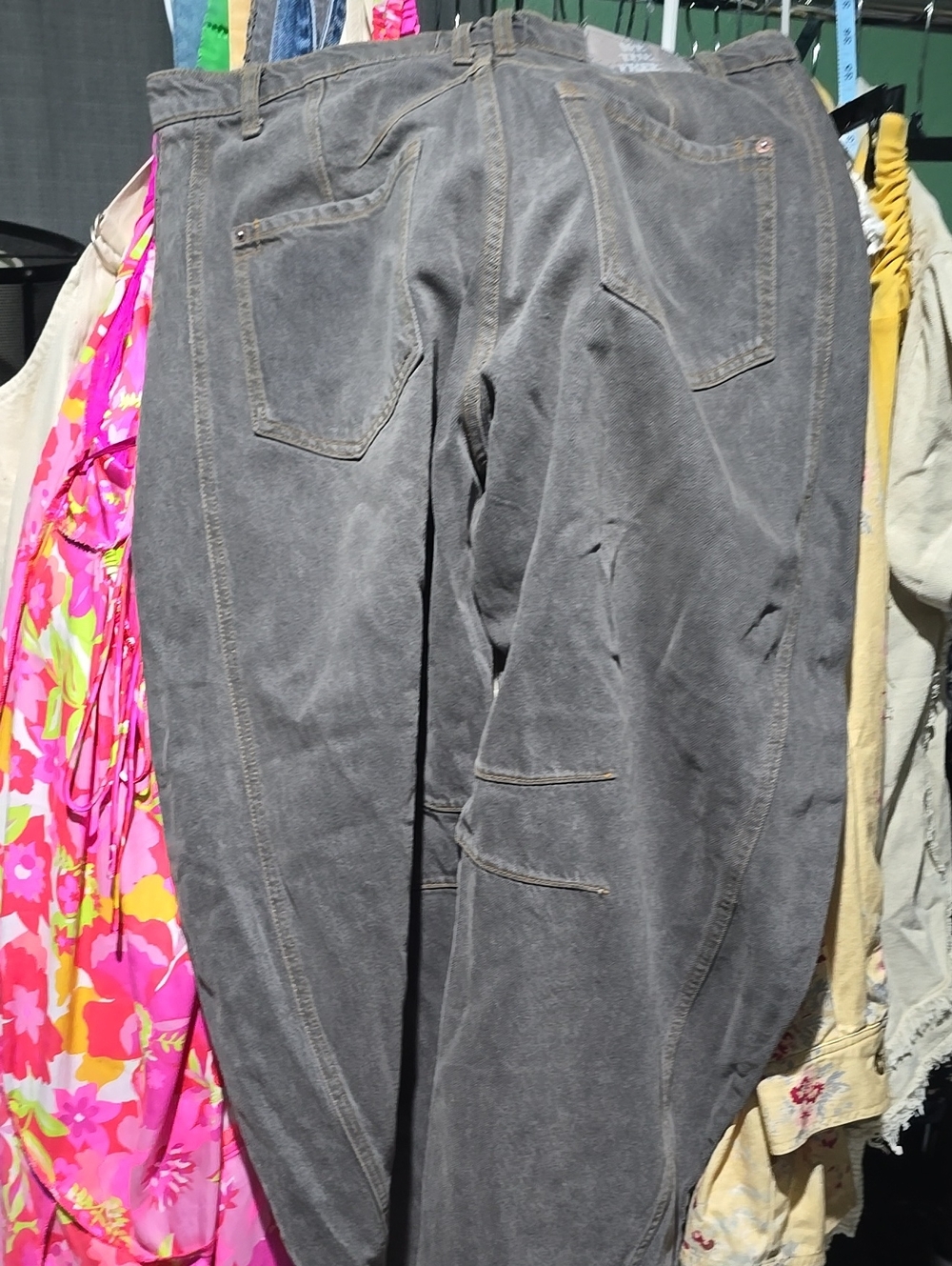 WE THE FREE PEOPLE GOOD LUCK MID RISE BARREL - Picture 4 of 6